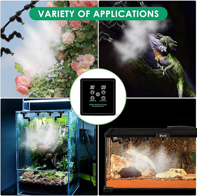 Reptile Mister Humidifiers Smart Misting System for Reptile Terrariums,Automatic with Timer, Reptile Mister for Chameleons, Snake, Frog, Turtle, Lizard - Image 7