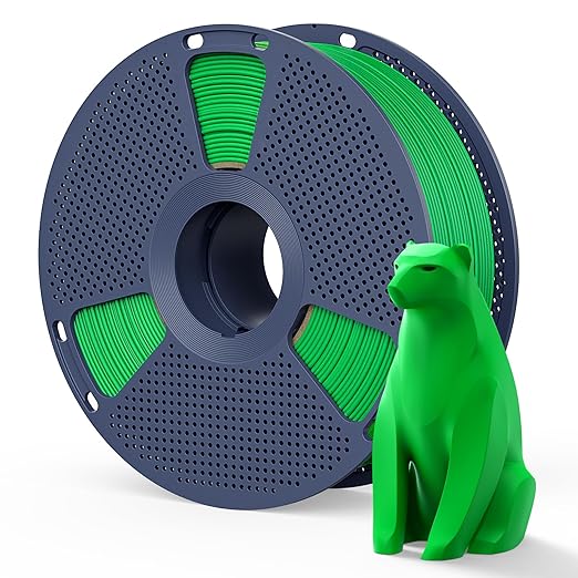 Matte PLA Filament 1.75mm Grass Green Color, 1kg(2.2lbs) SUNLU 3D Printer Filament, Smooth Matte Finish, Less Brittle, Reduced Layer Line Appearance, Green by YOOPAI