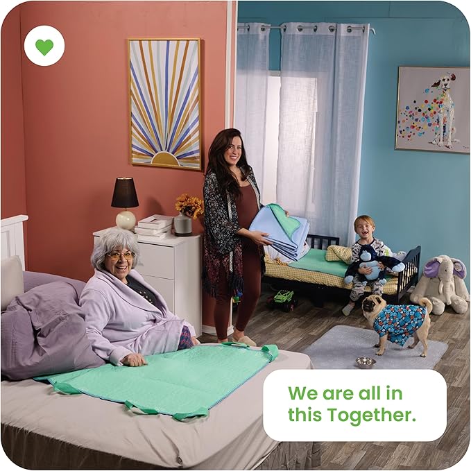 IMPROVIA® Washable Underpads, 34" x 52" (1 Pack) - Heavy Absorbency Reusable Incontinence Pads for Kids, Adults, Elderly, and Pets - Waterproof Protective Pad for Bed, Couch, Sofa, Furniture, Floor - Image 7