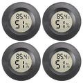 Mini Hygrometer Digital Thermometer Humidity Meter 4 Pack Hygrometer Thermometers Indoor/Outdoor Humidity Monitor Reptile Thermometer for Greenhouse Garden Cellar Fahrenheit(℉)/ Celsius(℃) by WEIMELTOY