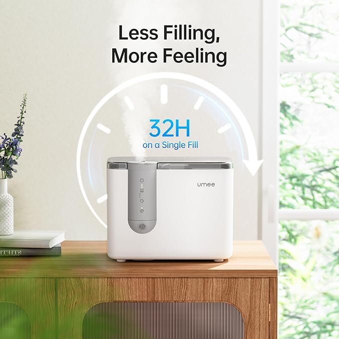 Humidifiers for Bedroom, Top Fill 4L Supersized Cool Mist Humidifier with Oil Diffuser and Nightlight, 32H Runtime, Quiet Ultrasonic Humidifiers for Home, Large Room, Baby Nursery and Plants - Image 5