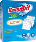 DampRid - Fragrance Free Moisture Absorber 10.5 oz. Easy Fill Refill Packs - 4 count – Attracts & Traps Moisture for Fresher, Cleaner Air by DampRid