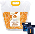 Silica Gel Desiccant Beads – Reusable Desiccant Bulk 3mm Beads for 3D Filament, Electronics, Cameras, Jewelry, and Safes (Orange White MIX, 9 LBS+2 Bags) by SorbcoPackagingLLC