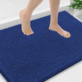 Smiry Luxury Chenille Bathroom Rugs 36x24, Extra Soft and Absorbent Shaggy Bath Mat, Machine Washable, Non-Slip Plush Carpet Runner for Tub, Shower, and Floor, Home Decor Accessories, Royal Blue by Smiry