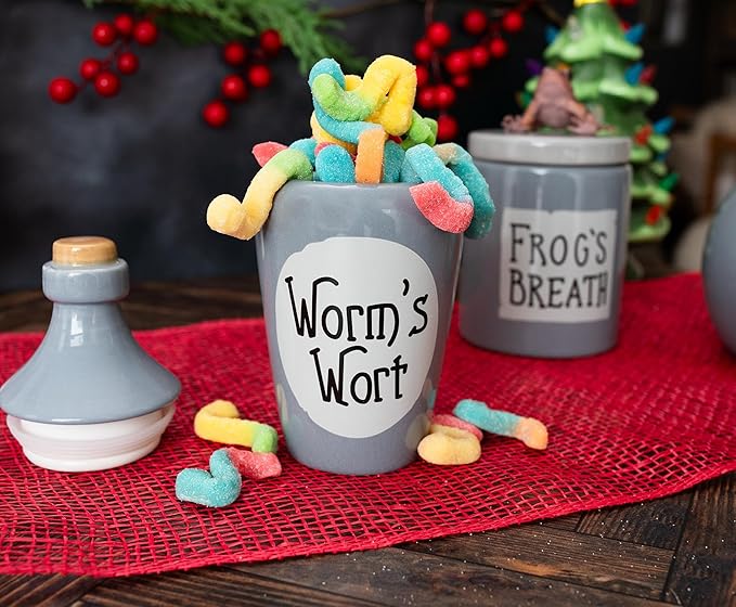 Silver Buffalo Disney The Nightmare Before Christmas Sally's Mini Storage Jars 3-Piece Set Replica | Sculpted Ceramic Kitchen Containers For Snacks - Image 6