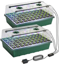 TONYFUL Seed Starter Tray with Grow Light, 120-Cell Seed Starter Kit with 4.07” Humidity Dome, Indoor Seedling Starter Tray, Seed Starting Tray for Plant Germination, Seeds Growing by TONYFUL
