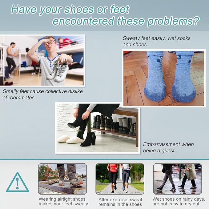 Shoe Dryer and Deodorizer -Enhanced Deodorising, Boot Dryer with Timer Shoes Socks Heater Boots Warmer, No Noise | Durable Wire | US Plug - Image 3