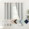 NICETOWN Grey 100% Blackout Curtain Panels, Set of 2, 42" Wide by 63" Long, Thermal Insulated White Thermal Insulated Liner Drapes for Nursery, Noise Reducing and Cold Blocking Drapes for Windows by NICETOWN