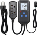 Digital Humidity Controller, Pre-Wired Humidity Controlled Dual Stage Outlets for Mushroom Growing, Reptile, Grow Tent, Humidifier/Dehumidifier by SENSTREE