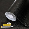 Shelf Liners for Kitchen Cabinets 12in x 20FT, Non Adhesive Drawer Liner Pure Black Thickened Shelf Liner Non-Slip Easy to Clean for Tool Box Refrigerator with Knife and Tape Measure by Adwann