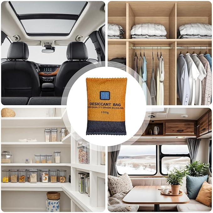 Auto Dehumidifier - Premium Silicone Desiccant, Car Moisture Bag, Anti Fog Drying Pack, Interior Damp Control, Multi Space Moisture Guard, for Windscreens Closet Garage Household Home - Image 6