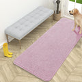 OLANLY Dog Door Mat for Muddy Paws 59x24, Absorbs Moisture and Dirt, Absorbent Non-Slip Washable Doormat, Quick Dry Chenille Mud Mat for Dogs, Entry Indoor Entryway Carpet for Inside Floor, Dusty Rose by OLANLY