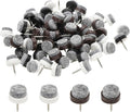 PATIKIL 17 mm Nail-on Felt Pads, 72 Pcs Round Felt Furniture Sliders Pads Heavy Duty Floor Protectors for Wooden Chair Sofa Cabinet Table Leg Feet Hardwood Floors, Black/Brown/White by PATIKIL
