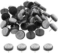 PATIKIL 28 mm Nail-on Felt Pads, 72 Pcs Round Felt Furniture Sliders Pads Heavy Duty Floor Protectors for Wooden Chair Sofa Cabinet Table Leg Feet Hardwood Floors, Black by PATIKIL