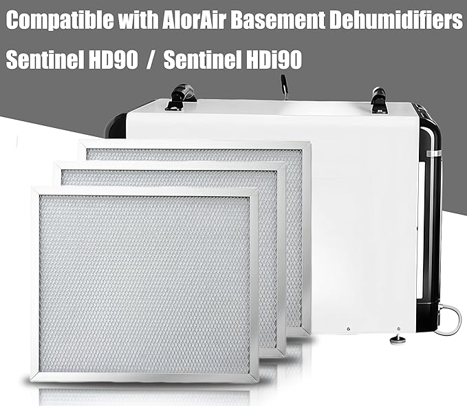 MERV-8 Dehumidifier Filter for Sentinel HD90 and HDi90 Series Basement Dehumidifiers High Efficiency Replacement Air Filter 3 Packs - Image 6