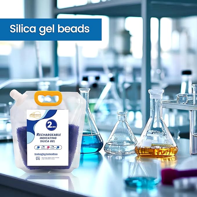 Premium Blue to Pink 3mm Silica Beads, Reusable Desiccant Bulk for 3D Filament, Electronics, Cameras, Jewelry, and Safes (Blue to Pink, 2 LBS) - Image 3