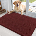 OLANLY Dog Door Mat for Muddy Paws 36x24, Absorbs Moisture and Dirt, Absorbent Non-Slip Washable Doormat, Quick Dry Chenille Mud Mat, Entry Indoor Entryway Carpet for Inside Floor, Caramel Russet by OLANLY
