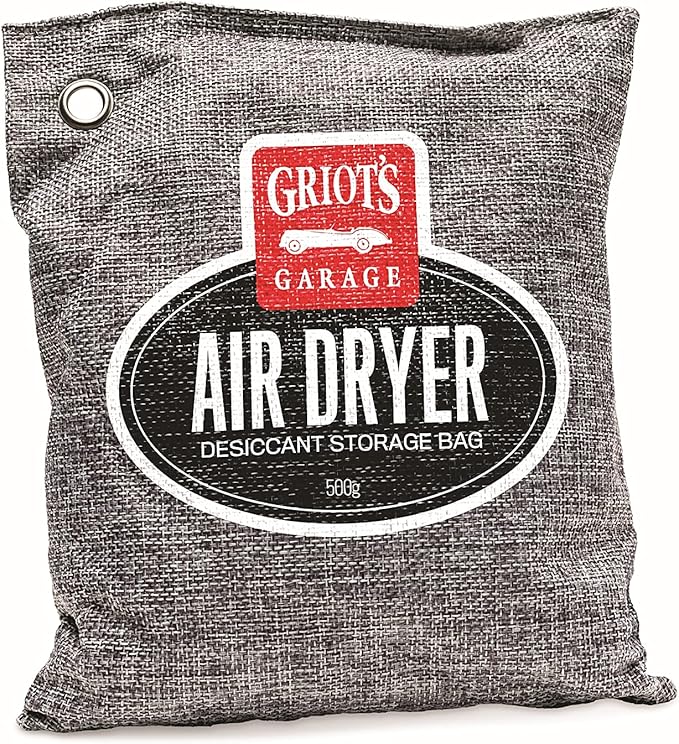 Griot's Garage Air Dryer Desiccant Storage Bag, Silica Gel Dehumidifier and Moisture Absorber for Cars, Closets, Garages, or Cabinets, Reusable 500g by GriotsGarage