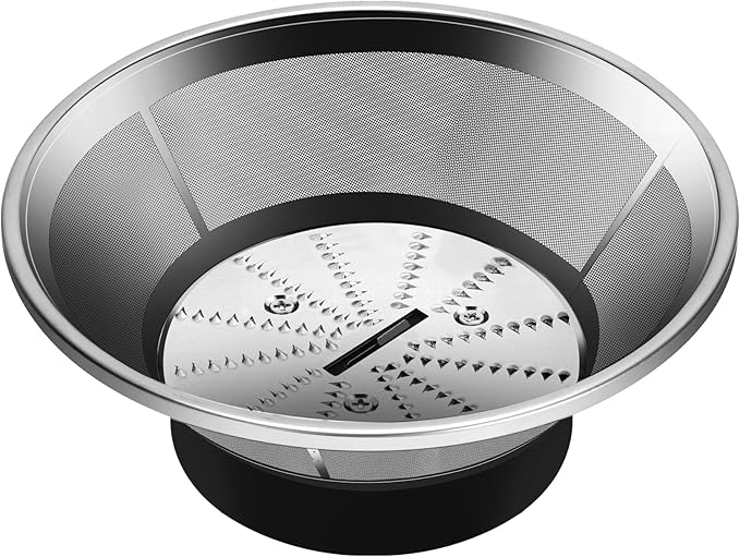 BR-1 Mesh Filter Basket Compatible with Models JE95XL, JE98XL, BJE200XL Juicers, SP0010662 Blender Basket Assembly - Ready to Use Mesh Bowl, Upgraded Titanium-coated Blades and Base by Drkerr