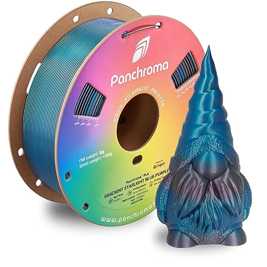 Polymaker Panchroma Gradient Starlight PLA Blue-Purple 3D Printing Filament, 1.75mm 1KG, Premium Gradient PLA, Easy To Print, AMS Compatible, Perfect for Figurines, Tabletop Models, Ornaments, Jewelry by Polymaker