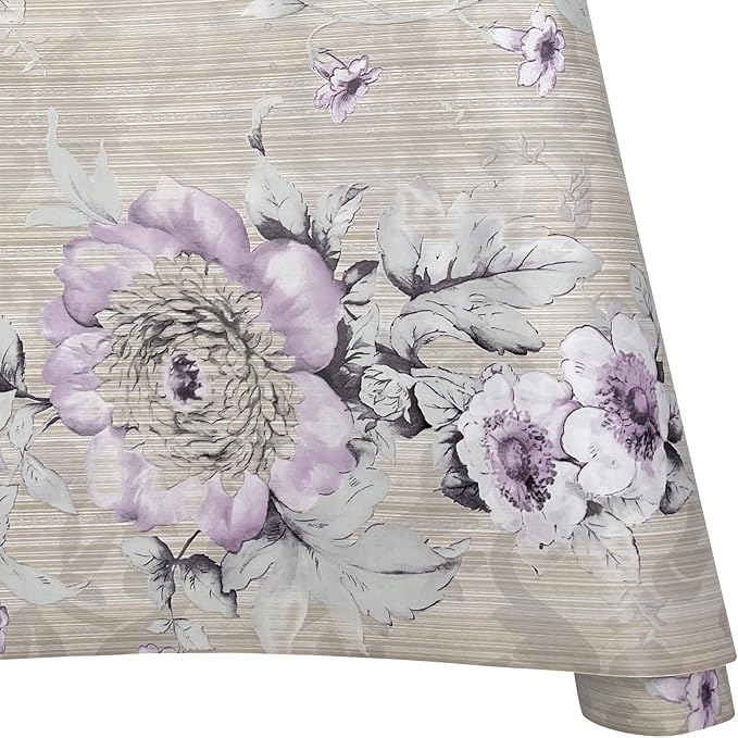 Yifely Vintage Purple Peony Self-Adhesive Kitchen Shelf Drawer Liner Moisture Proof PVC Mat 45x300cm - Image 7
