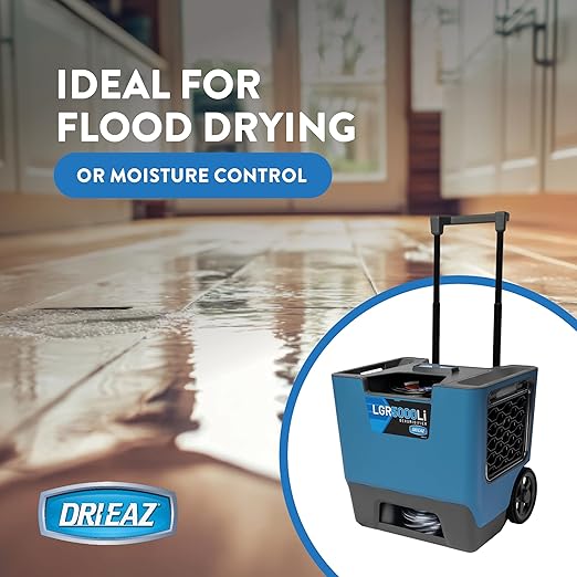 Dri-Eaz LGR 5000Li Commercial Dehumidifier with Pump, 164 Pints, Rugged Portable Industrial Dehumidifier for Up to 8000 Cu Ft - Image 2