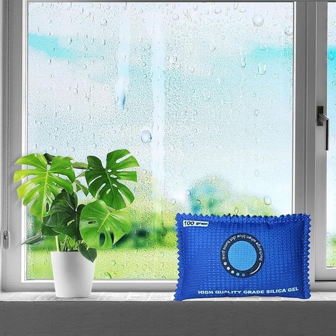 100g Desiccant Bag, Closet Dehumidifier Bags, Silica Gel Desiccant Moisture Absorbers, Wardrobe Car Interior Home Office Kitchen Bathroom Bedroom, Moisture Odor Control Durable Reusable (BB) - Image 6