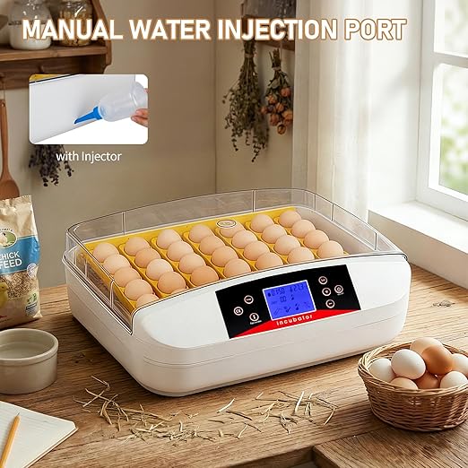 Winado Incubators for Hatching Eggs, 41 Egg Incubator with Automatic Egg Turning & Temperature Control, Egg Candler, and Day Counter for Chicken, Duck, and Quail Eggs Hatching - Image 6