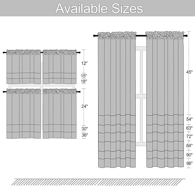 DONREN Violet Light Purple Curtains Room Darkening for Bedroom - Rod Pocket Blackout Solid Curtains for Dining Room(42 W x 72 L 2 Panels) - Image 7