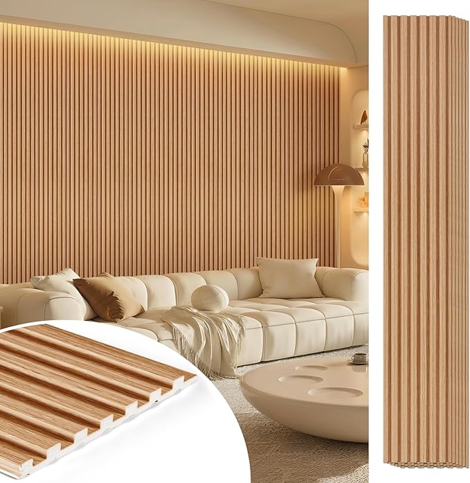 96 * 6 8-Pack WPC Solid Interlocking Grille,Teak by LARWORKS