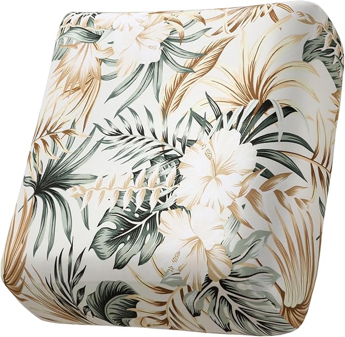 Fuloon Sofa Cushion Covers, Stretch Printed Seat Cushion Cover Couch Seat Slipcovers Washable Furniture Protector for Armchair Loveseat Sofa (Gold, 2 PCS) by Fuloon