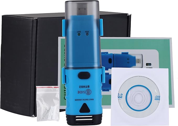 USB LCD Digital Temperature Humidity Data Logger BTH02 Two Channel Thermometer - Image 2