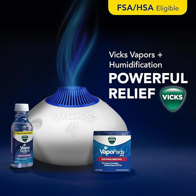 Vicks VapoPads Original Menthol Scent Refill Pads for Vicks Humidifiers and Sinus Inhalers,20 Count (Pack of 12) - Image 7