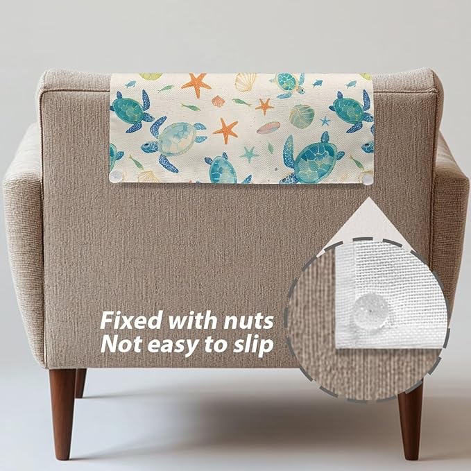 Headrest Protector for Sofa Anti-Slip Headrest Covers for Recliners Stain Resistant Sofa Protective Cover Comfy Soft Slipcover for Furniture Living Room Office Home Decor - Image 5