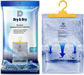 Dry & Dry 80 Pack [Net 14 Oz/Pack] Premium Hanging Moisture Absorbers to Control Excess Moisture for Basements, Closets, Bathrooms, Laundry Rooms. - Ultra Strong Moisture Absorbers by DryDry