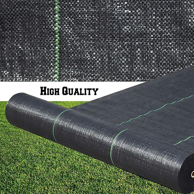 Petgrow Heavy Duty Weed Barrier Landscape Fabric for Outdoor Gardens, Non Woven Weed Blockr Fabric - Garden Landscaping Fabric Roll - Weed Control Fabric in Rolls(4FTx250FT) - Image 3