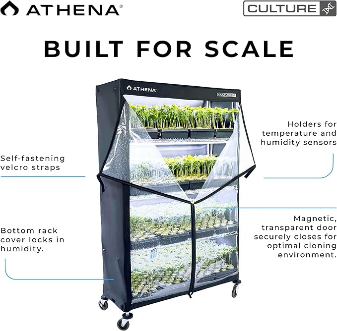 Athena Culture VPDome Indoor Greenhouse for Seed Starting, Plant Propagation & Cloning | Durable Fabric Humidity Dome for 48x72x18 Wire Rack (Rack Not Included) - Image 2