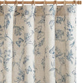 jinchan Floral Curtains Lined Linen Blend Curtain for Living Room 84 Inch Length Blue Flower Patterned Curtain French Country Farmhouse Curtains Drapes Back Tab Rod Pocket 2 Panels by JINCHAN