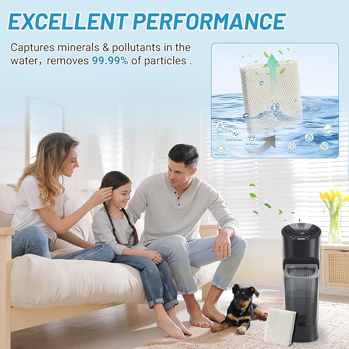Lemige 6 Pack Humidifier Wicking HFT600 Filters T Compatible with Honeywell Tower Humidifier HEV615 HEV620, Compare to Part HFT600T HFT600PDQ - Image 3
