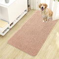 OLANLY Dog Door Mat for Muddy Paws 44x24, Absorbs Moisture and Dirt, Absorbent Non-Slip Washable Doormat, Quick Dry Chenille Mud Mat for Dogs, Entry Indoor Entryway Carpet for Inside Floor, Peach by OLANLY