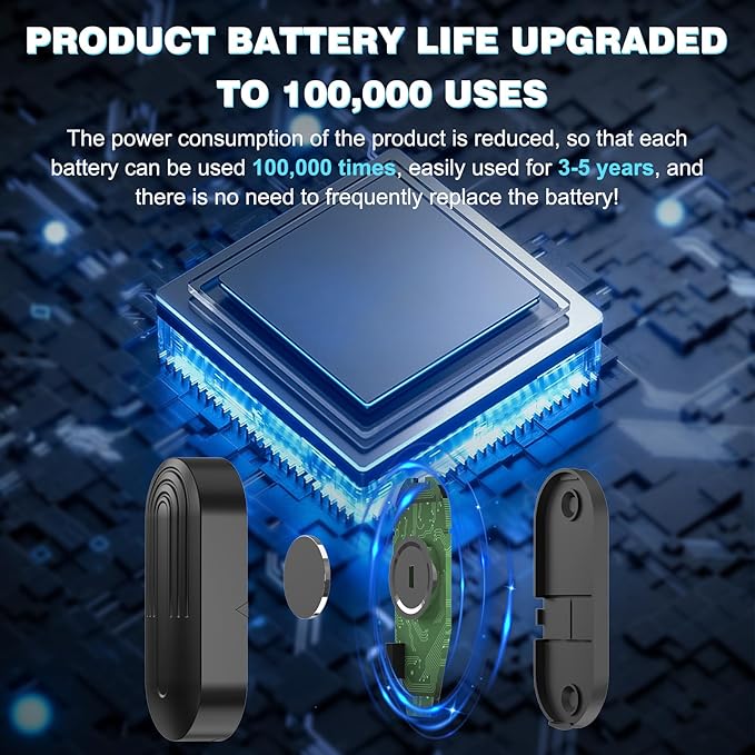 SanJie Door Sensor Chime When Door Opens, Door Entry Chime for Business/Home/Office/Store,500 FT Range,26 Chimes 5 Adjustable Volume Door Ringer Alert 2 Sensors + 1 Receivers - Image 2