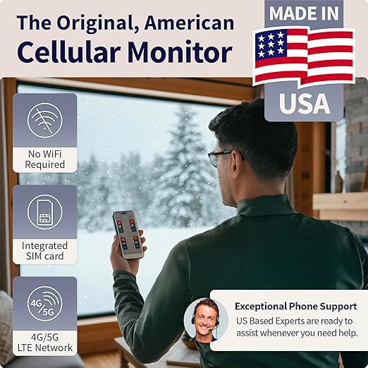 MarCELL Cellular Temperature, Humidity & Power Monitor (Verizon) - Made in The USA - RVs, Pet Safety Monitoring, Second Home Monitoring, Greenhouse Monitoring,- 24/7 Monitoring & Instant Alerts - Image 4