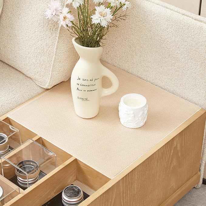 100% EVA Shelf Liner for Kitchen Cabinet, 18" x 120" Drawer Liners Non Adhesive Non Slip Waterproof Plastic Paper, Dresser Pantry Bathroom Refrigerator Protector, Clear - Image 8