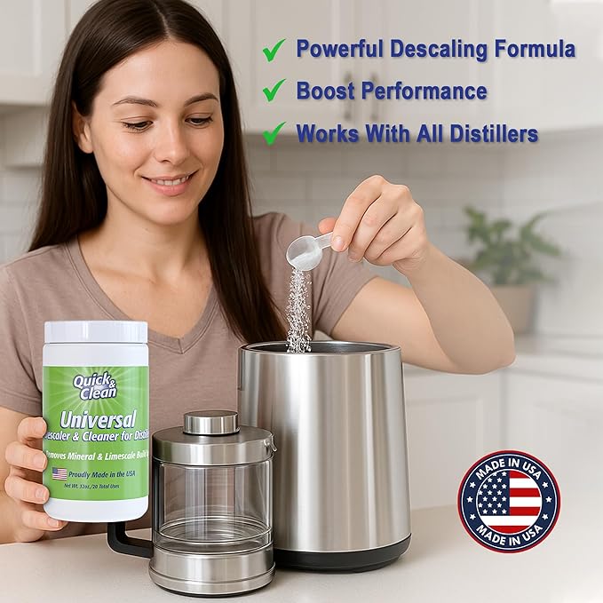 Quick & Clean Universal Descaler - 2lbs - Made in the USA - Granule Descaling Powder for Distilling Machines & More - Removes Mineral & Limescale Build Up - Image 6