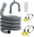 Universal Washing Machine Drain Hose Kit, 10FT Extra Long with U-Bend Bracket & 4 Clamps, for Washer Dishwasher Dehumidifier Sink RV by Unknown
