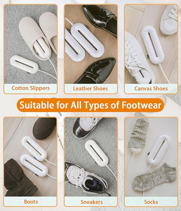 Snowpea Electric Shoe Dryer, Ski Boots Dryer, Shoe & Boot Warmer for Sweaty Sneakers Trainer Shoes with 3/6/9 Hours Timer - Image 6