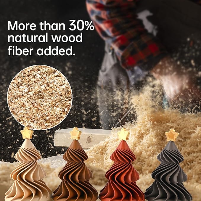1kg Wood PLA Filament 1.75 3D Printer Filament(The Layer Should be Thicker Than 0.2mm and The Nozzle Should be Bigger Than 0.4mm) - Image 2