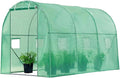 VIVOSUN 10x7x7 Ft. Large Walk in Greenhouse, Greenhouse Tunnel, Garden Plant Hot House with Green PE Cover, Roll-up Zipper Door and Window for Outdoor by VIVOSUN