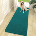 OLANLY Dog Door Mat for Muddy Paws 70x24, Absorbs Moisture and Dirt, Absorbent Non-Slip Washable Doormat, Quick Dry Chenille Mud Mat for Dogs, Entry Indoor Entryway Carpet for Inside Floor, Lake Blue by OLANLY