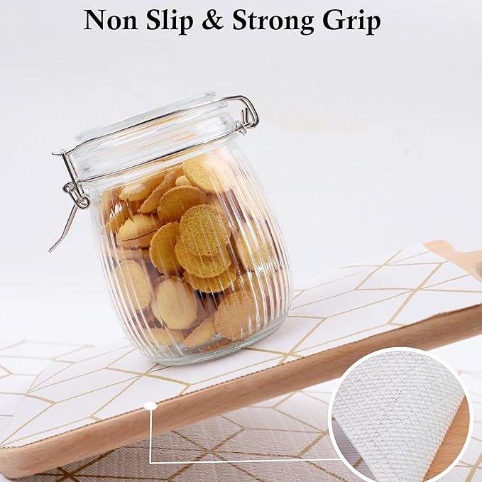 Shelf Liner for Cabinets Non Adhesive15 Inch Wide X 20 Ft Kitchen Drawer Liners for Shelves Non Slip Waterproof Strong Grip Mat for Closet Bathroom Pantry Cupboard Refrigerator - Image 4